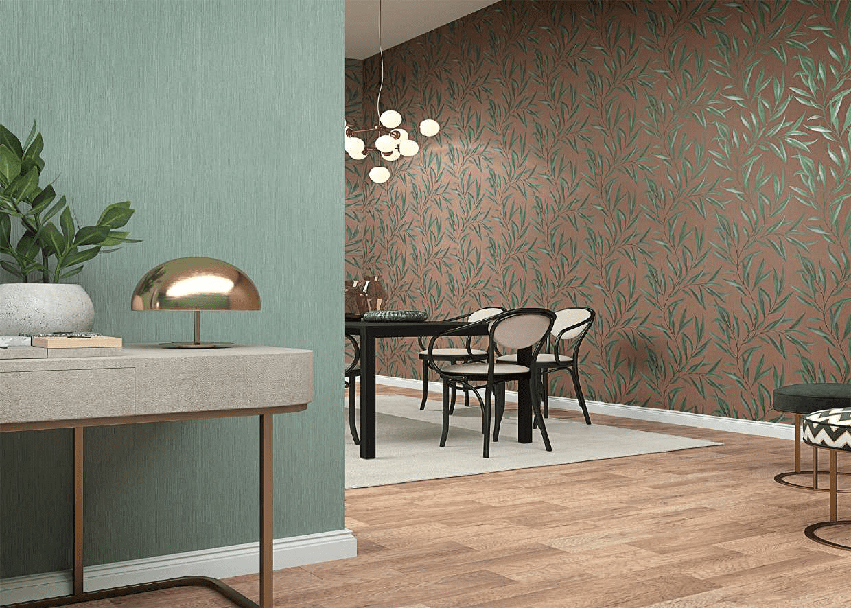 Papel de parede vinílico em cozinha